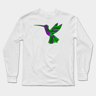 Amethyst & Emerald Hummingbird Long Sleeve T-Shirt